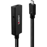 Lindy 43364 5 meter USB 3.2 Gen 2 C/C actieve verlengkabel