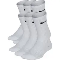 Nike Everyday Gevoerde Crew Sokken 6-Pack Kids Wit Zwart