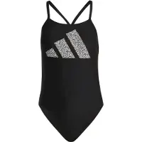 Adidas 1-delig zwempak met logo-opdruk 3 Bar | Maat 46