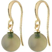 Pilgrim Oorbellen goud / groen