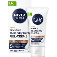 Nivea Sensitive Skin & Stubble Moisturizer Gezichtsgel 50 ml