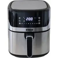 N´oveen AF550 Digitale Airfryer Hete Lucht Friteuse met Touch Bediening Zwart/Zilver