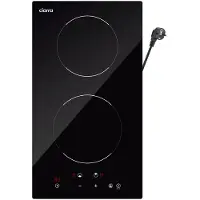 CIARRA 3000 W ingebouwde 2-pits inductiekookplaat met 9 vermogensniveaus, touchbediening, timer en veiligheidsfuncties, CRGDBIH2