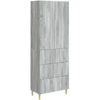vidaXL Kast Set 2 st Bewerkt hout