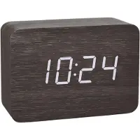 TFA-Dostmann 60.2549.01 Wekker Zendergestuurd Hout, Donkerbruin Alarmtijden: 1