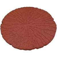 vidaXL Stapsteen 6 st Rood Ø 45 x 1,8 cm Rubber
