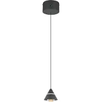 TRIO Hanglamp Romeo, zwart, Woon-/ Eetkamer, metaal, Modern