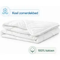 Decoware Zomerdekbed Peuterbed 120x150 cm - 100% Katoen - Dun & Luchtig Zomerdekbed - Koel & Ademend - Warmteklasse 4 - Voor Peuters