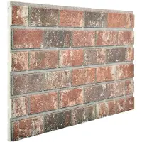vidaXL Wandpanelen 10 st 100 x 50 cm Donkerbruin en Grijs EPS-schuim