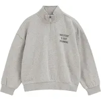 We fashion Sweatshirt grijs gemêleerd / zwart