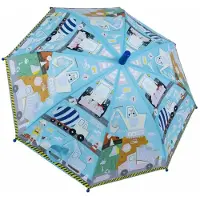 ROCK Paraplu Rainbow, Bouw - 60 cm x Ø 66 cm - Verandert van kleur!