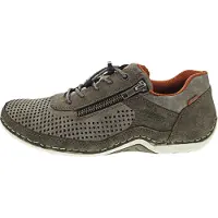 Rieker herenschoen slip-on bruin grijs