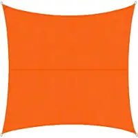 Casa Pura Zonnescherm 3 x 3 m - Oranje - Vierkant - incl. bevestigingsmateriaal - Scheurvast polyesterweefsel - Waterafstotend geïmpregneerd - Zonwering