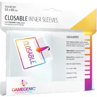 GameGenic Closable Inner Sleeves (100 stuks)