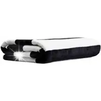 Homla - Towel - LAWENA - Black and White Stripes - 70x130 cm