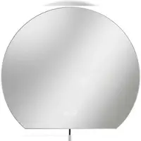 CLP Baloni Badkamerspiegel - Halfrond - Touchdimmer - 3 Lichtstanden LED - Anti-condens - Frameloze Wandspiegel - 80 cm - helder/glas