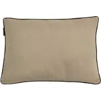 Garden Glory kussen Beige met zwarte rand, 50x70 cm