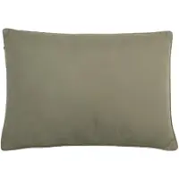 Garden Glory kussen Eucalyptusgroen met beige rand, 50x70 cm