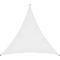 Casa Pura Schaduwdoek Ademend - Zonnezeil - Schaduwzeil - Voor tuin en balkon - Wit - 3,6 x 3,6 x 5,1 m