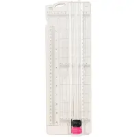 Vaessen creative Papiersnijder met Rilfunctie - 7,6 x 31 cm - Wit