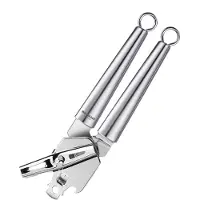 Westmark blikopener (tangmodel) met kroonkurk- en dekselopener, lengte: 21,3 cm, roestvrij staal, Glory, zilver, 18392270