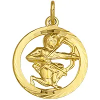 Marie-Celeste Marie Celeste hanger sterrenbeeld boogschutter gediamanteerd - 16 mm - Goud