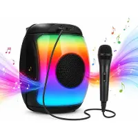 SoundLogic Partybox met Microfoon - Muziekbox met Microfoon - Bluetooth Speaker - Boombox Xtreme - - Party Speaker - USB-C - Zwart