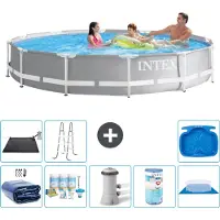Intex Prism Frame Zwembad, rond - 366x76 cm - 9-delig, model S31948