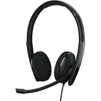 Epos ADAPT 160 USB II - ADAPT 100 Series - Headset On Ear headset Kabel Stereo Zwart Noise Cancelling Volumeregeling, Microfoon uitschakelbaar (mute)