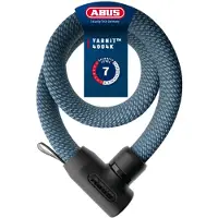 ABUS Fietsslot Textiel-kettingslot - YARNIT 4004K - Security level 7 - beige - 110 cm - Geschikt voor elektrische fietsen en stadsfietsen - lichtgewicht - slechts 0,88 kg