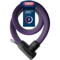 ABUS Fietsslot Textiel-kettingslot - YARNIT 4004K - Security level 7 - paars - 110 cm - Geschikt voor elektrische fietsen en stadsfietsen - lichtgewicht - slechts 0,88 kg