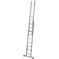 Krause tweedelige uitschuifbare ladder, 2 x 12 sporten, TRBS 2121 2-compliant, Trigon dwarsligger