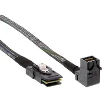 Intos Mini SAS HD kabel, SFF-8643 haaks op SFF-8087, met zijband, 0,5m