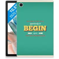 B2Ctelecom Samsung Galaxy Tab A8 2021/2022 Back cover met naam Quote Begin