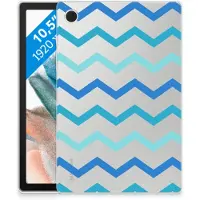 B2Ctelecom Samsung Galaxy Tab A8 2021/2022 Hippe Hoes Zigzag Blauw