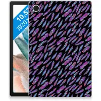 B2Ctelecom Samsung Galaxy Tab A8 2021/2022 Hippe Hoes Feathers Color