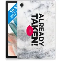 B2Ctelecom Samsung Galaxy Tab A8 2021/2022 Back cover met naam Already Taken White