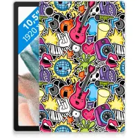 B2Ctelecom Samsung Galaxy Tab A8 2021/2022 Leuke Siliconen Hoes Punk Rock