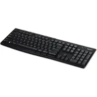 Logitech K270, Volledig formaat (100%), Draadloos, RF draadloos, QWERTY-indeling, Zwart