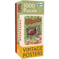 Tactic Vintage - Retro Movie Collection Poster Puzzel (1000 stukjes)