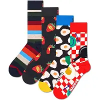 Happy socks Sokken '4-Pack Food Socks Gift Set' rood