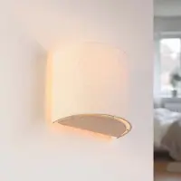 LumenXL Wandlamp Tova met linnen kap in gebroken wit
