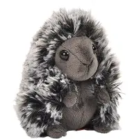 Wild republic knuffel Stekelvarken junior 11 cm pluche grijs