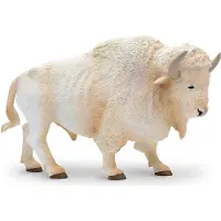 Safari Ltd. Witte Buffelfiguur - Gedetailleerd 15 cm plastic model - Leuk educatief speelgoed voor jongens, meisjes en kinderen vanaf 3 jaar
