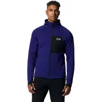 Mountain Hardwear Fleece met capuchon en volledige rits Polartec Power Grid | Maat S