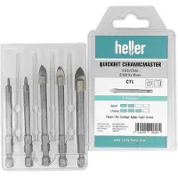 Heller 29628 Glas- en keramiekboren 5-delig 6 mm, 8 mm, 10 mm 1/4 (6.3 mm) 5 stuk(s)