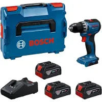 Bosch GSR18V-52 Accu-schroefboormachine (3x GBA18V5,0Ah, lader GAL18V-40) - 06019S0027