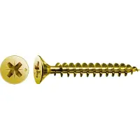 Spax 1081020250205 R 88094 Senkkopf m.Spitze/Kreuzschl.-PZ Houtschroef 2.5 mm 20 mm Kruiskop Pozidriv Staal Galvanisch verzinkt geel gechromateerd 1000 stuk(s)