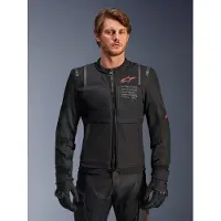 Alpinestars ST-2 Air, stoffen jas ,zwart/rood ,S