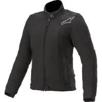 Alpinestars Banshee Fleece Dames Motortextieljack Jack Zwart 2XL, Dames
